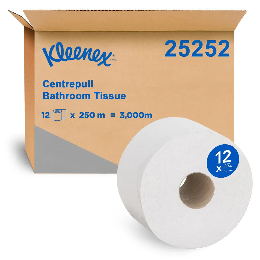 Kleenex Centrepull Bathroom Tissue 2-Ply (250m/Roll)
