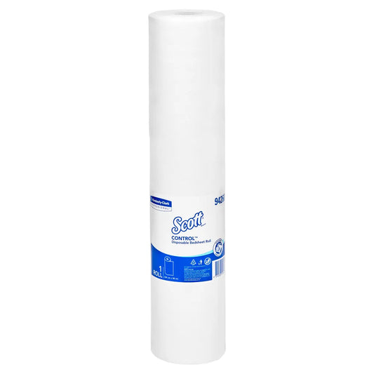 Scott Control Disposable Bedsheet Roll – White, 480m (6 Rolls x 80m)
