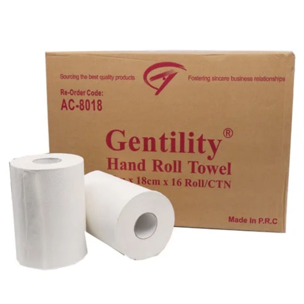 A&C Gentility Roll Hand Paper Towel 1 Ply – 80 m