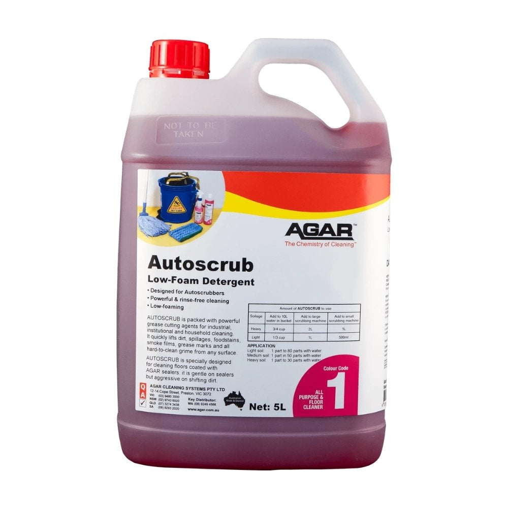 Agar Autoscrub 5L Low-Foaming Floor Cleaning Detergent