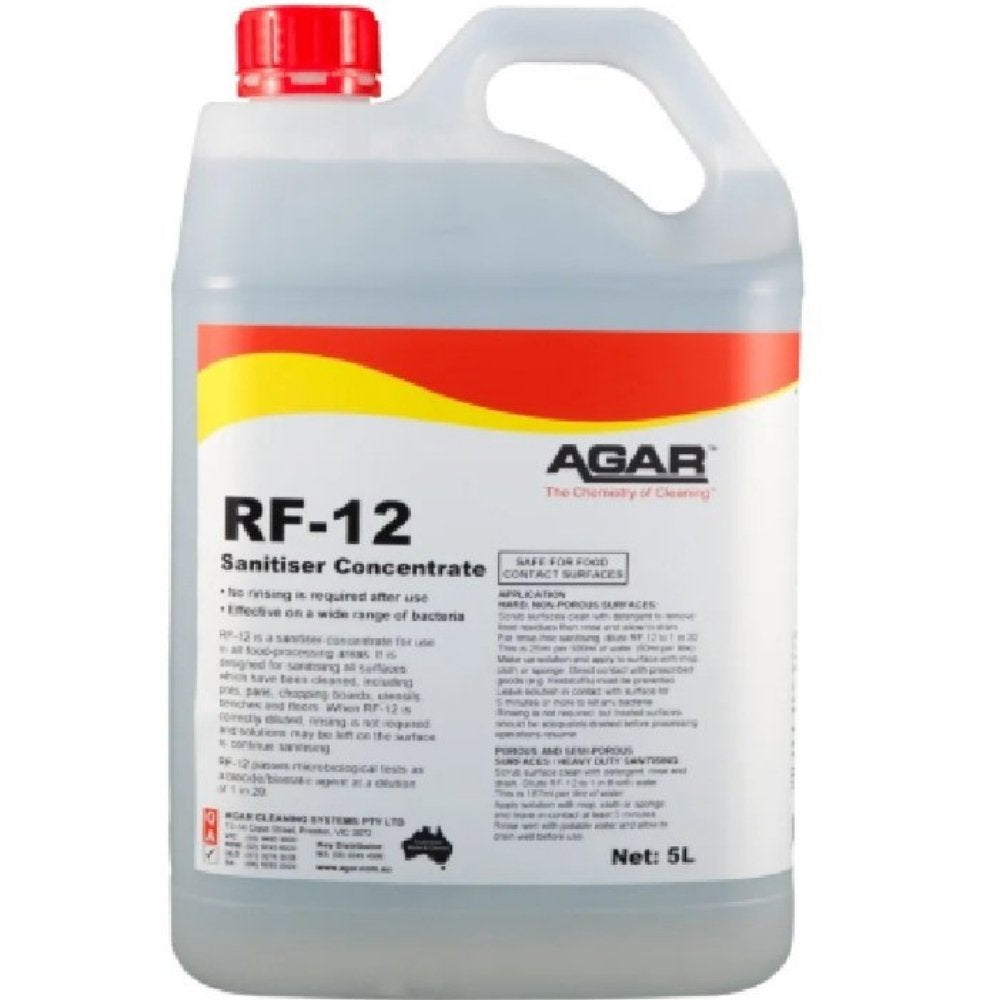 Agar Rinse-Free Sanitiser – Food Grade Surface Sanitising Concentrate