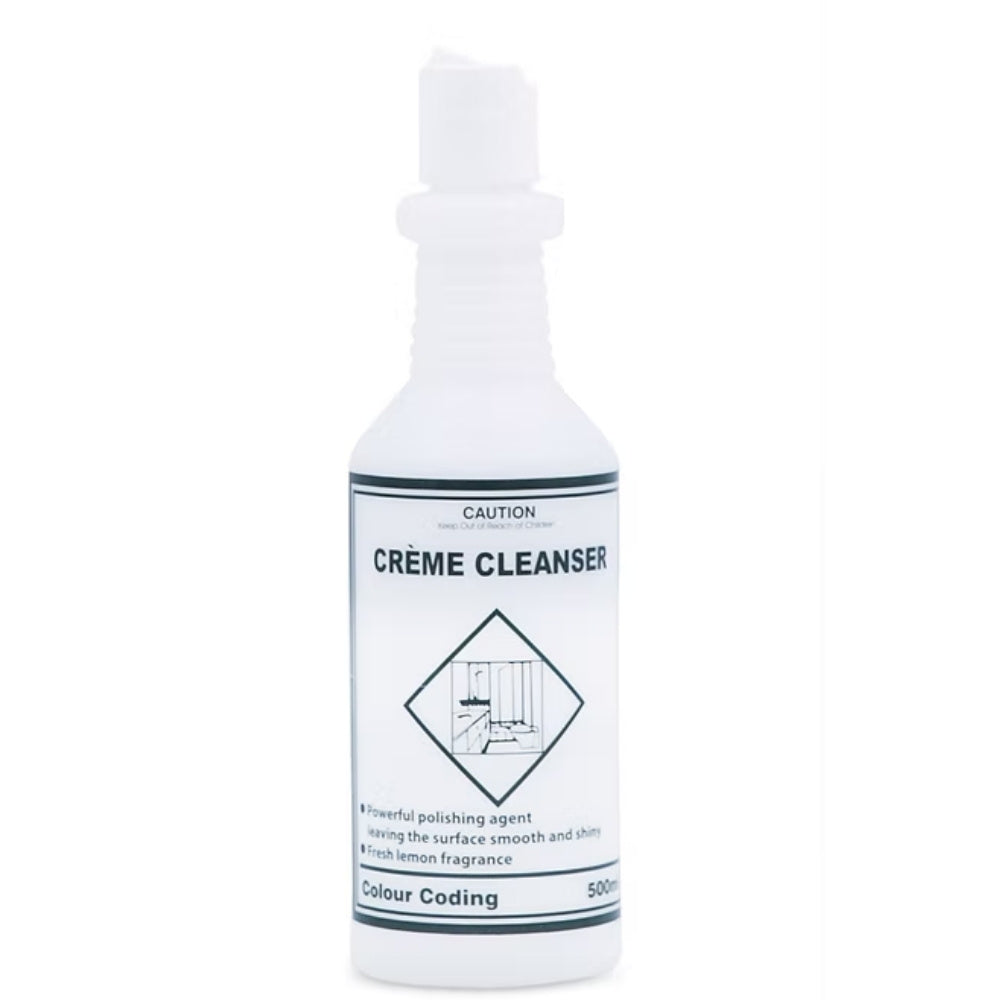 Clean Plus Colour Coded 500mL Bottle – Creme Cleanser Empty Packaging