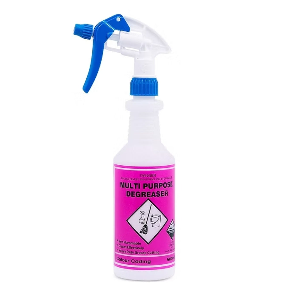 Clean Plus Colour Coded 500mL Bottle – Multi Purpose Degreaser Empty Packaging