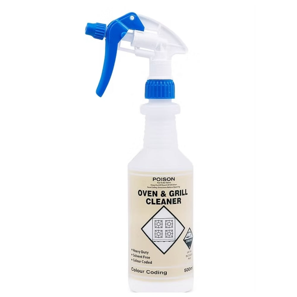 Clean Plus Colour Coded 500mL Bottle – Oven Grill Cleaner Empty Packaging