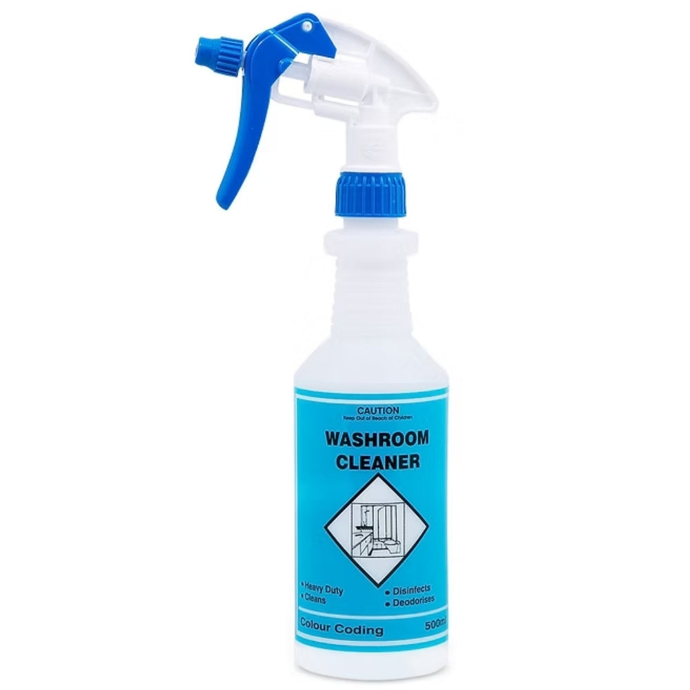 Clean Plus Colour Coded 500mL Bottle – Washroom Cleaner Empty Packaging