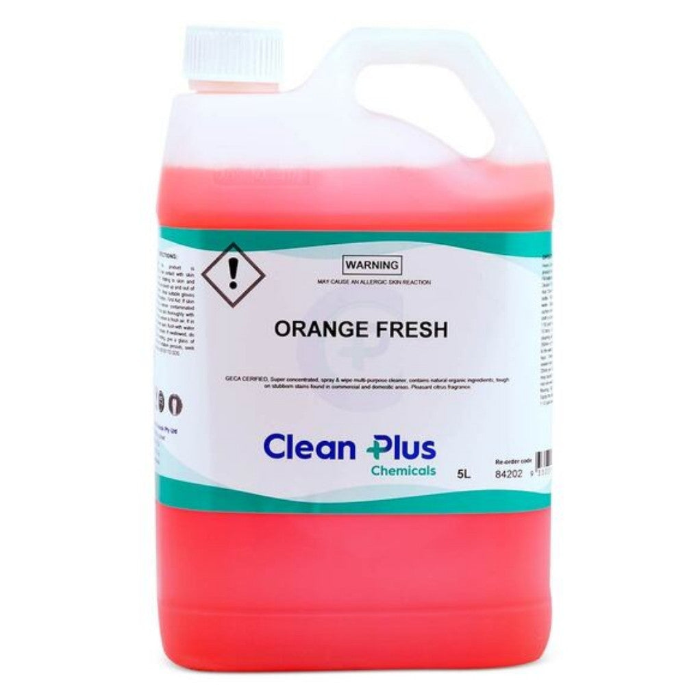 Clean Plus Orange Fresh Spray & Wipe 5L
