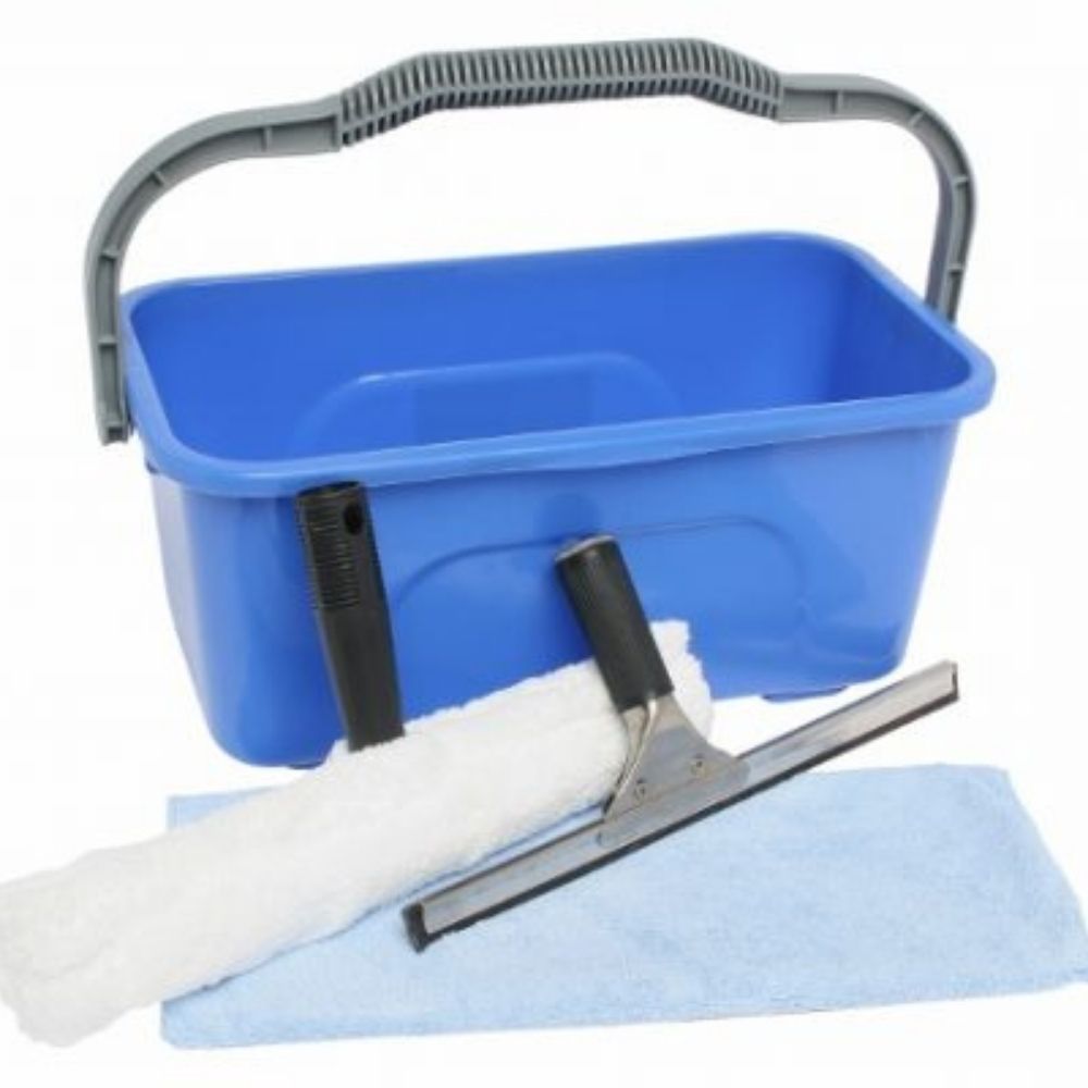 EDCO Economy Window Cleaning Kit with 11L Bucket – Complete Starter Set
