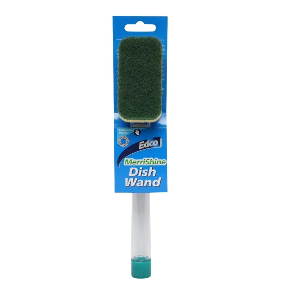 EDCO Merrishine Dish Wand With Green scourer pad