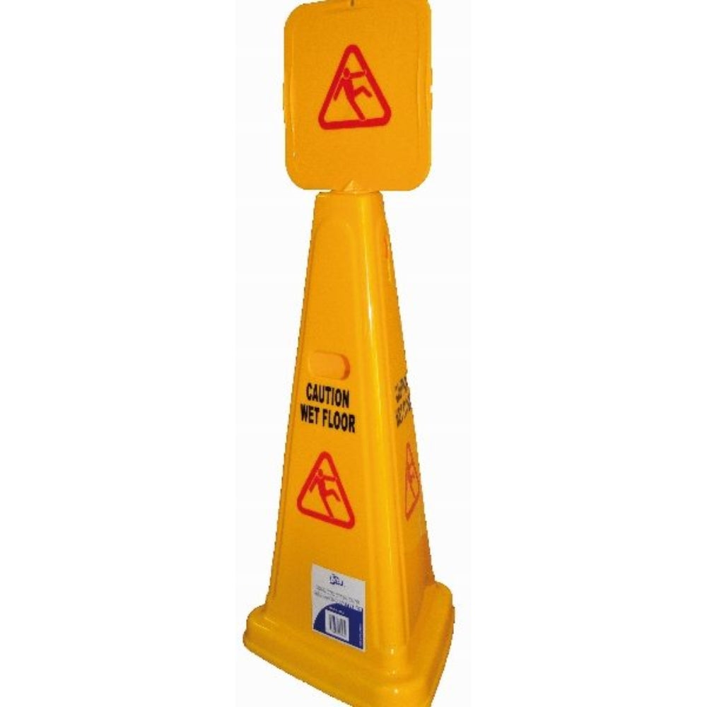 EDCO Standard Triangular Warning Sign – High Visibility Safety Floor Sign