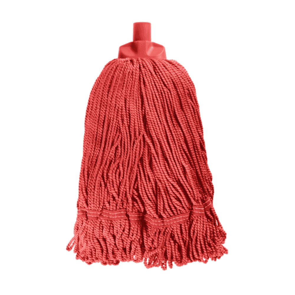 EDCO Enduro Red Microfibre Mop – Round/Skirt Shape for Deep & Hygienic Cleaning