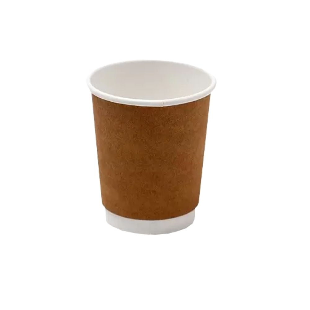 EJEco Double Wall PE Paper Cup Kraft 8oz (Per Box)