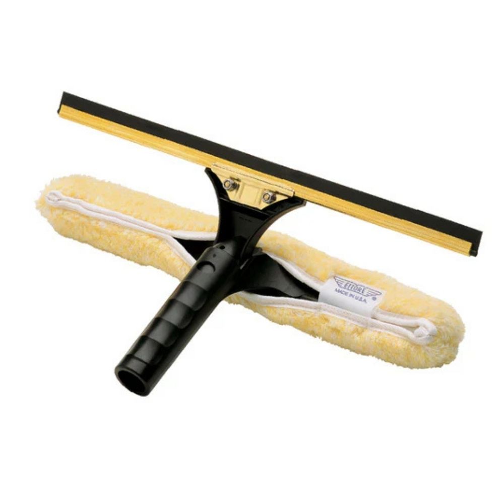 ETTORE Backflip Combo Tool – Brass 4-in-1 Window Cleaning Tool