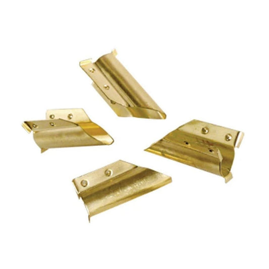 NAB Brass End Clips – 2 Pack of Durable Squeegee Channel Fasteners