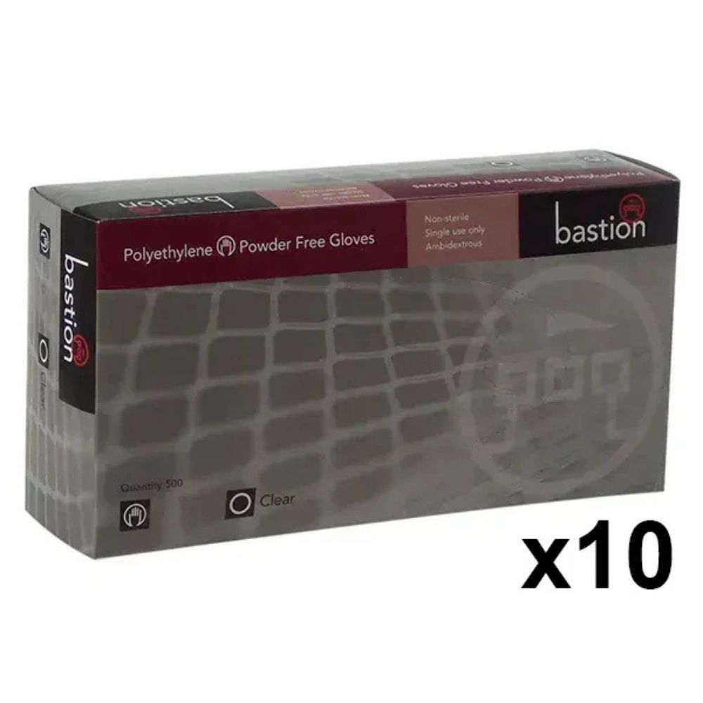 Polyethylene Clear Disposable Gloves – Large Size | Food Safe & Lightweight