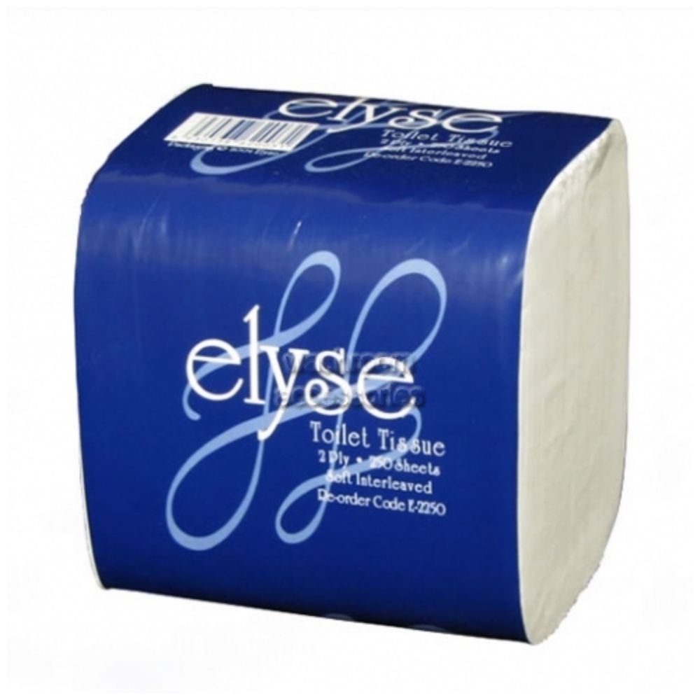 Toilet Paper – 2ply Premium Interleaved 36 Packs X 250 Sheets (EP-2250)