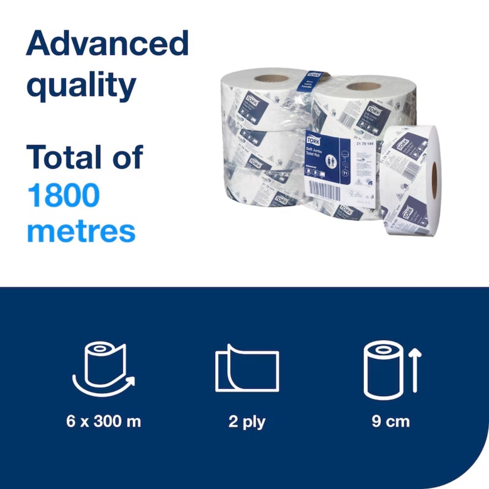 Tork Soft Jumbo Toilet Paper – High Capacity Jumbo Toilet Rolls