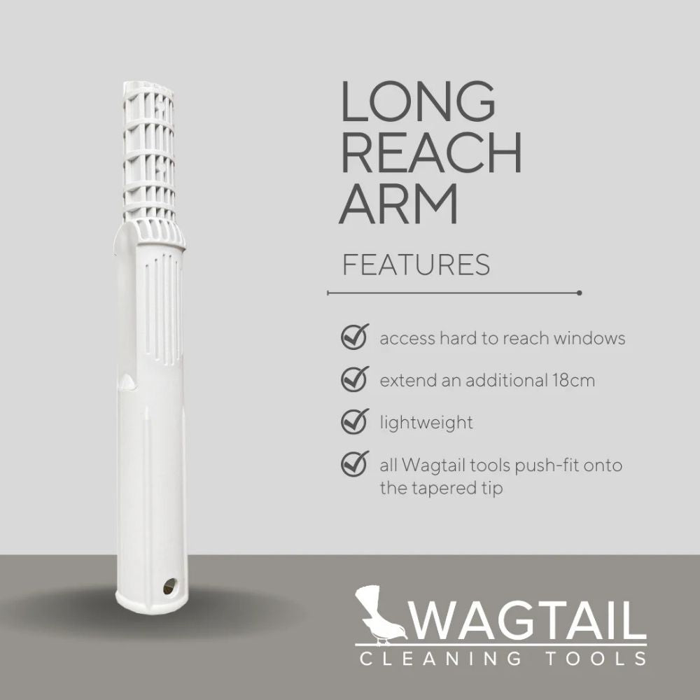 Wagtail Longreach Arm – Extendable Squeegee Tool Adapter