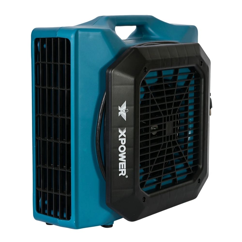 XPOWER Low Profile Air Mover – Compact 3-Speed 1050 CFM Dryer