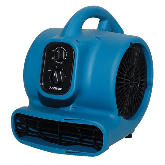 XPOWER P-230AT Mini Air Mover – 1/4 HP Compact Dryer & Floor Blower