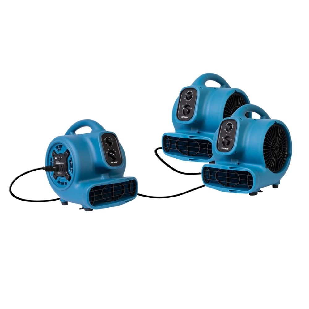 XPOWER P-230AT Mini Air Mover – 1/4 HP Compact Dryer & Floor Blower