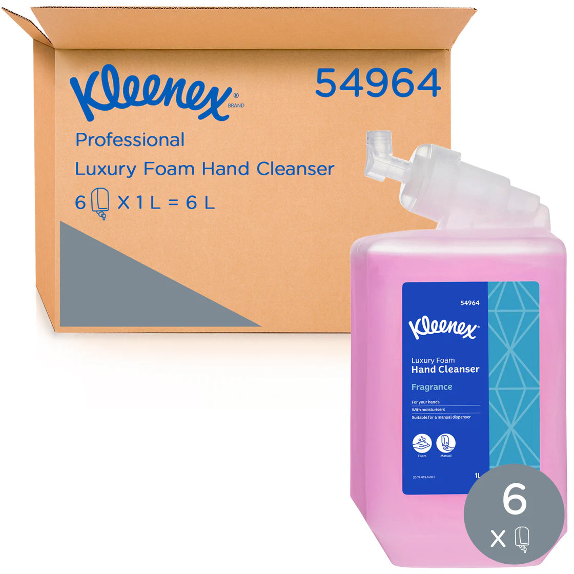 Kleenex Luxury Foam Soap with Moisturisers Floral (1 Litre/Cartridge)