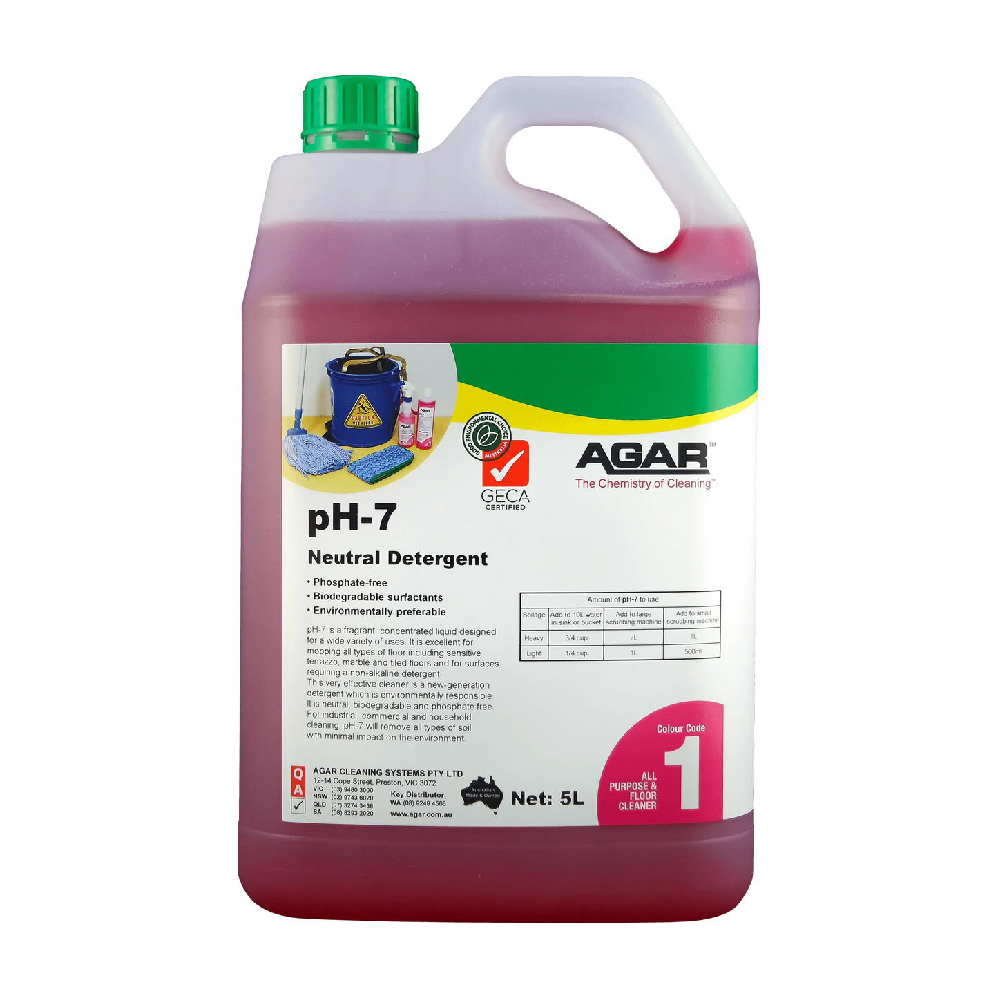 Agar pH7 Neutral Hard Floor Detergent Eco Friendly
