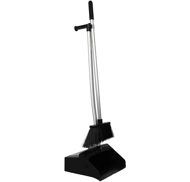 ELITE Commercial Lobby Dust Pan with Broom Set