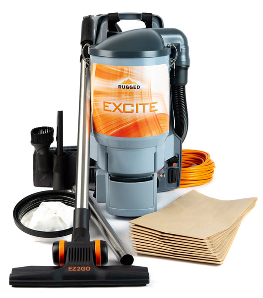Rugged Excite Commercial Backpack Vacuum Cleaner
