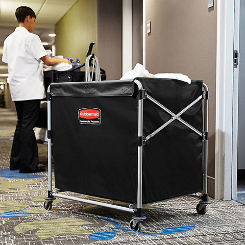 Rubbermaid 300 Litre Collapsible X-Cart Laundry Trolley