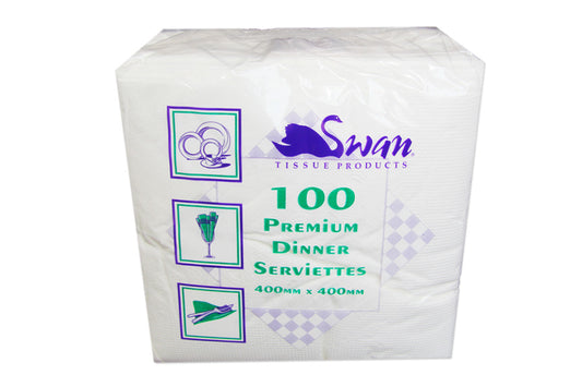 Swan Dinner Serviettes Square 1000 sheets