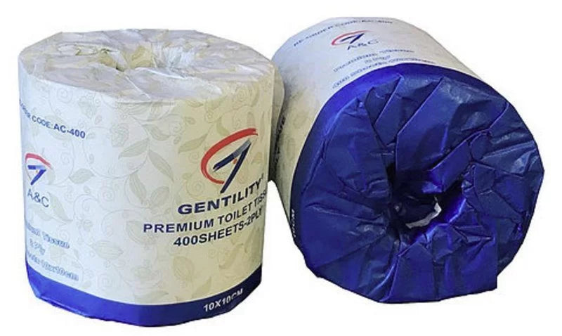 A&C Gentility Premium Toilet Tissue 2 ply 400 Sheets 48 Rolls