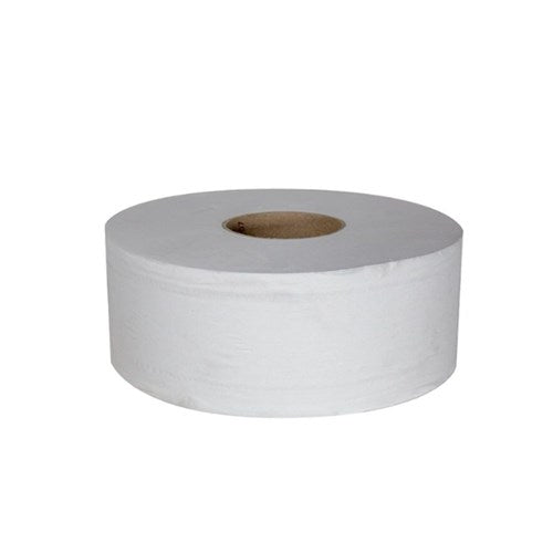 Jumbo Toilet Tissue Roll 2ply 300m - 8 Rolls per box Individual wrapped