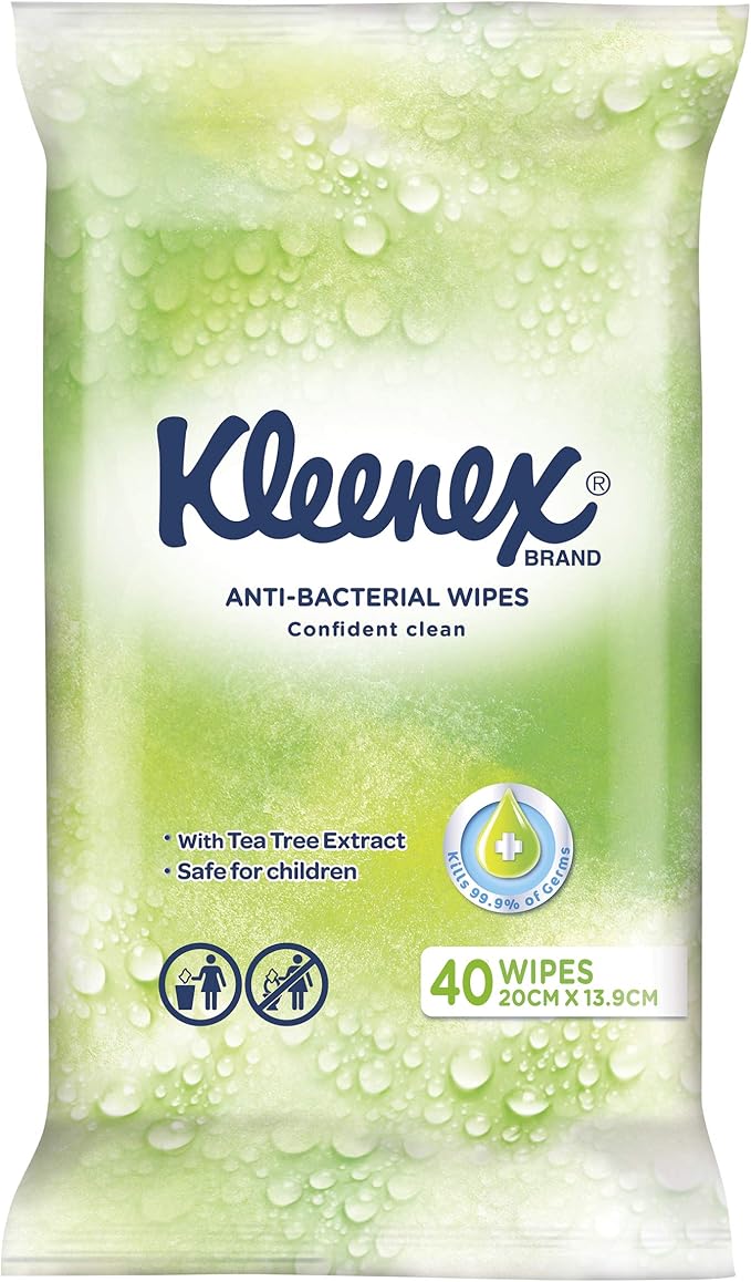 Kleenex  Antibacterial Wet Wipes 40 Sheets — Pack of 5