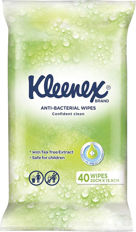 Kleenex  Antibacterial Wet Wipes 40 Sheets — Pack of 5