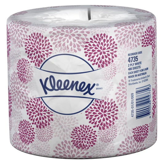 Kleenex Toilet Tissue 2-Ply Individually Wrapped(400 Sheets/Roll)