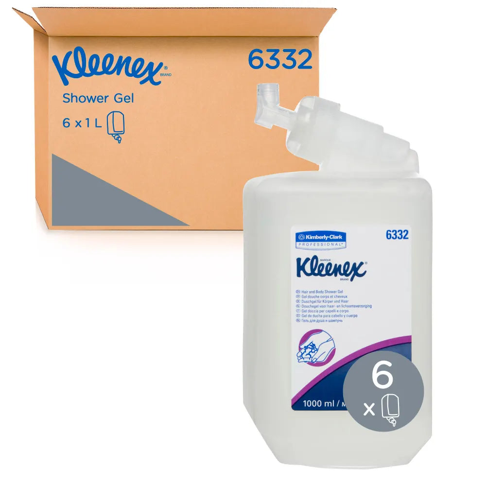 Kleenex Hair & Body Shower Wash Floral — 1000 ml/Cartridge