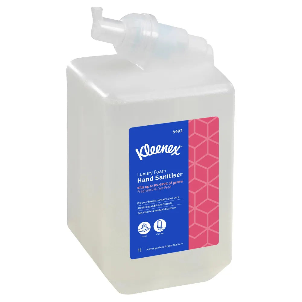 Kleenex Alcohol Foam Hand Sanitiser Fragrance Free (1 Litre/Cartridge)