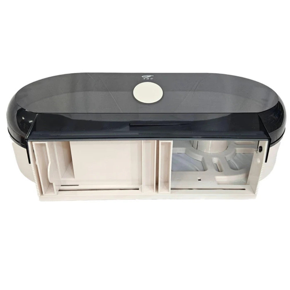 A&C Gentility  Wall Mounted Double Jumbo Toilet Paper Roll Dispenser – Black