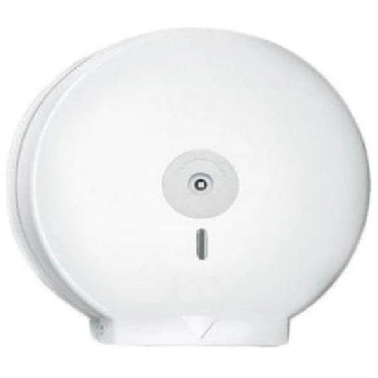 A&C Gentility Single Jumbo Toilet Roll Dispenser  White