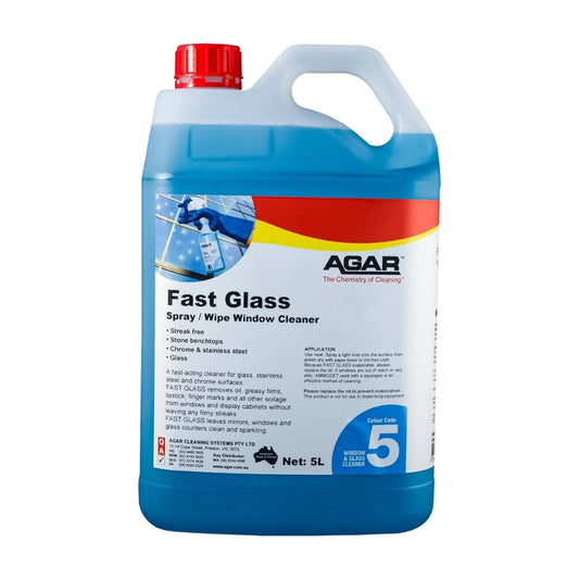 Agar Fast Glass 5L – Professional Streak-Free Glass & Window Cleaner