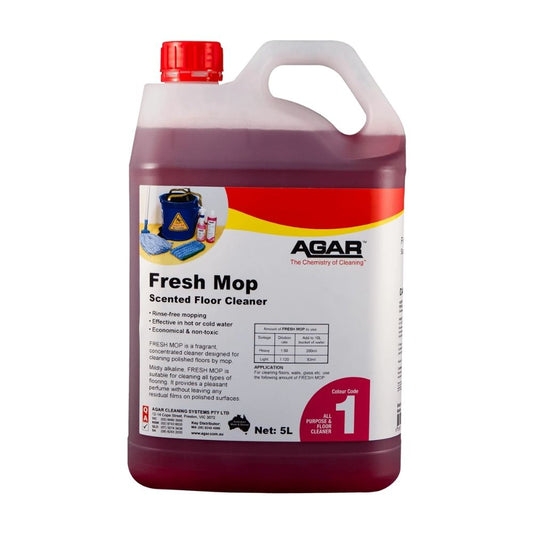 Agar Fresh Mop 5L – Lemon-Scented Floor Cleaner for High-Gloss Surfaces