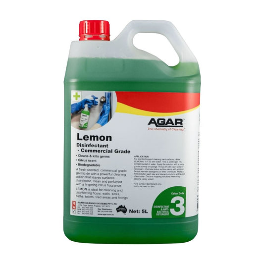 Agar Lemon Disinfectant 5L – Commercial-Grade Citrus Cleaner