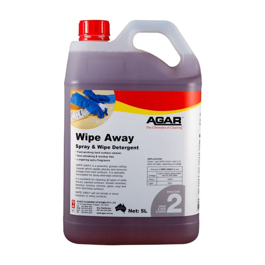 Agar Wipe Away 5L – Premium Spray & Wipe Detergent for Hard Surfaces