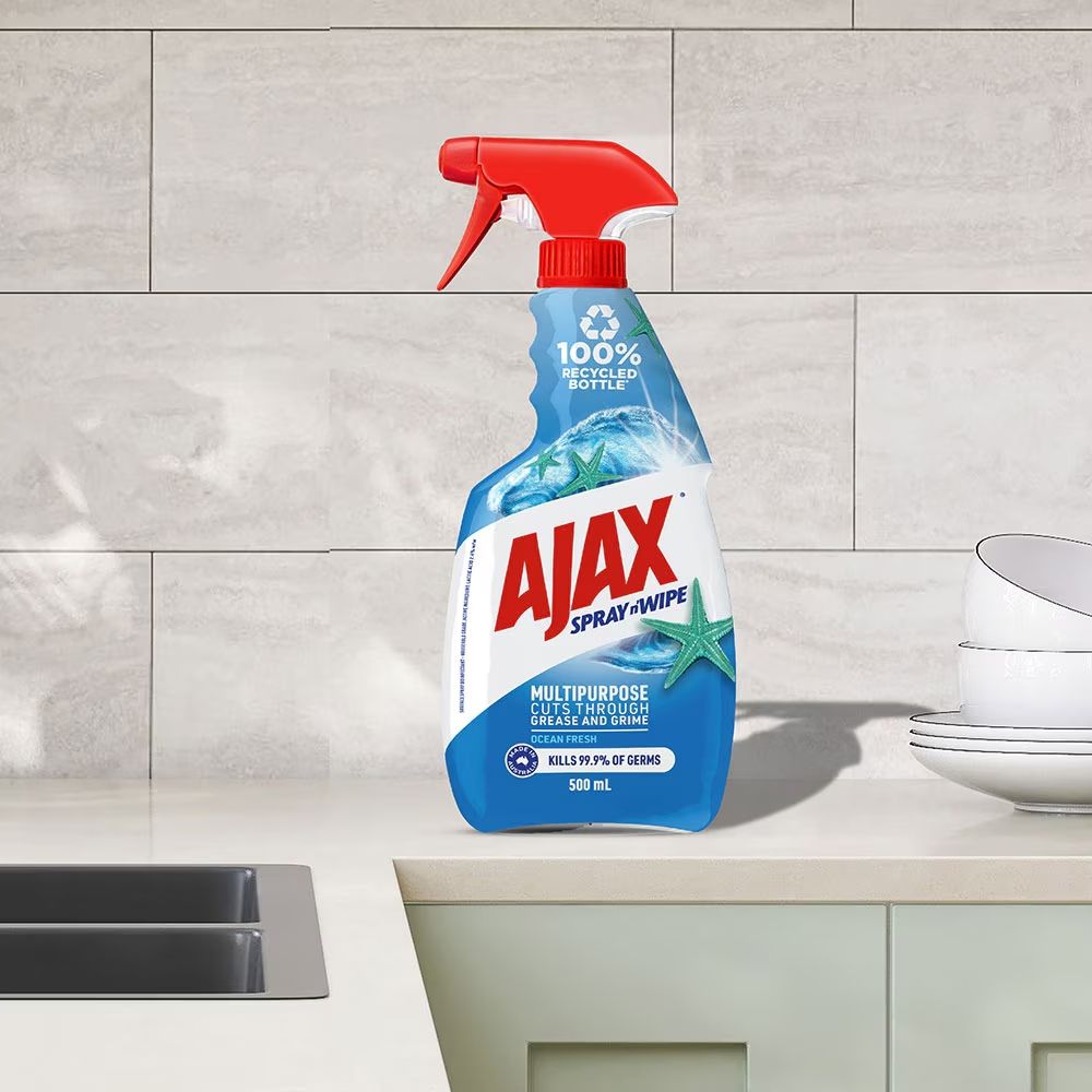 Ajax Spray n' Wipe Ocean Fresh – Antibacterial Multipurpose Cleaner
