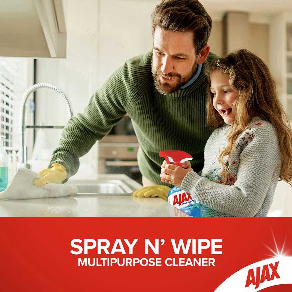 Ajax Spray n' Wipe Ocean Fresh – Antibacterial Multipurpose Cleaner