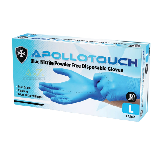 Apollotouch Blue Nitrile Powder Free Disposable Gloves per box **SALE**