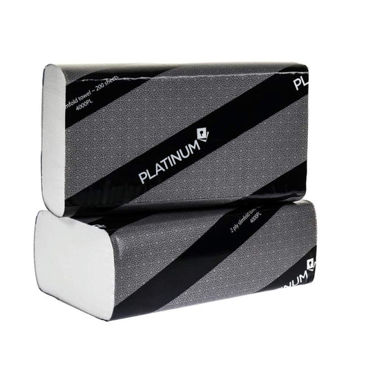 Caprice Platinum 2-Ply Slimfold Paper Towel  23cm × 23cm  FSC Certified