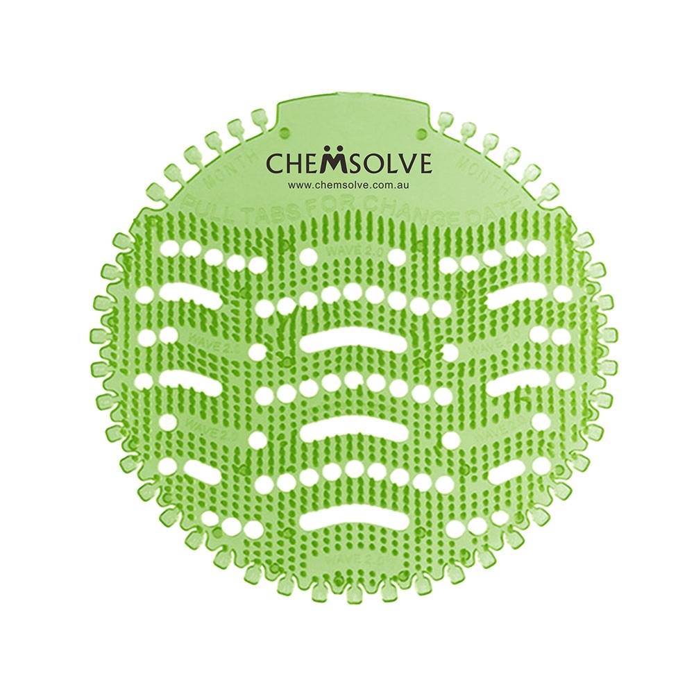 Chemsolve Wave 2.0 Urinal Screen – Multi-Fragrance Deodorizer & Splash Guard (Pack of 12)