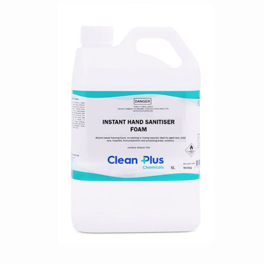 Clean Plus Instant Hand Sanitiser Foam  5L