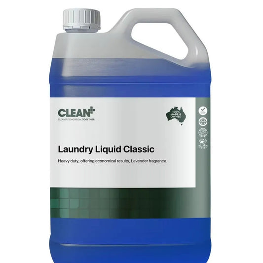Large container of CLEAN+ Laundry Liquid Classic
